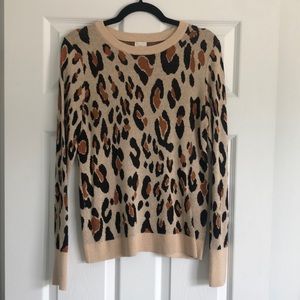 A New Day Leopard Sweater- Small